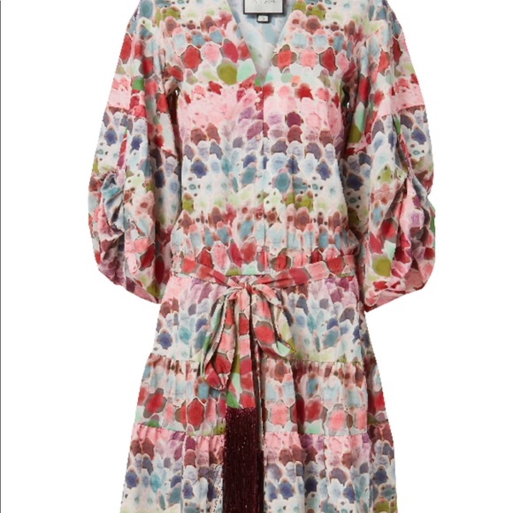 Brand New!Alexis Damiana Dress in water abstract! - Picture 5 of 7